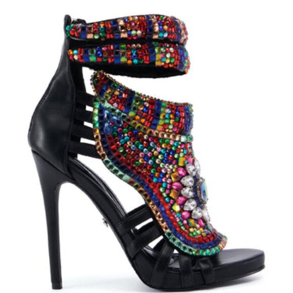 AZALEA WANG " AZTEC VIBRATIONS " MULTI SANDAL BRAND NEW !!!!!!! - Picture 4 of 7